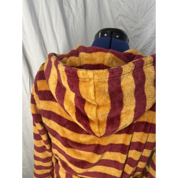 Harry Potter Gryffindor Striped Hooded Plush Fleece Robe Juniors XL (14) - Picture 8 of 10